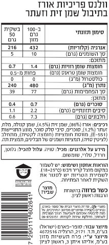וולנס פריכיות מיני בתיבול שמן זית וזעתר