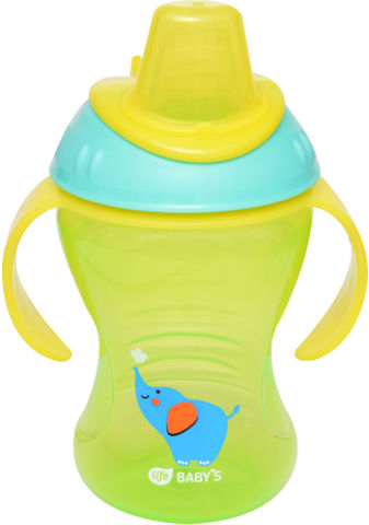 לייף בייביז בקבוק אימון לתינוק עם ידית 260 מ"ל