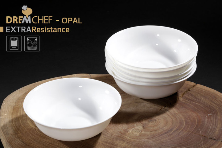 מרקית עגולה 16.5X6 ס״מ OPAL לבן