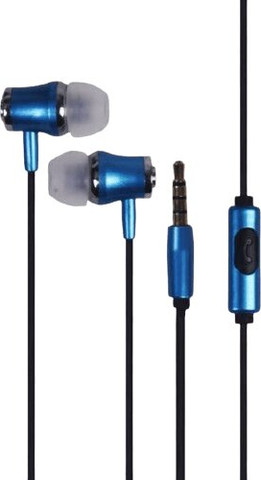 אוזניות In Ear חוטיות Silver Line FDH-105 בצבע כחול כהה