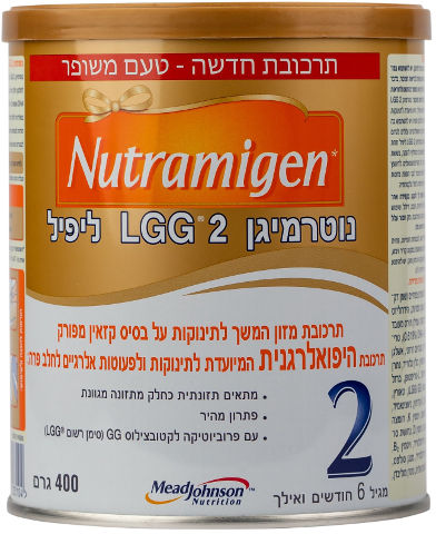 תרכובת מזון המשך לתינוקות על בסיס קזאין מפורק תרכובת היפואלרגנית