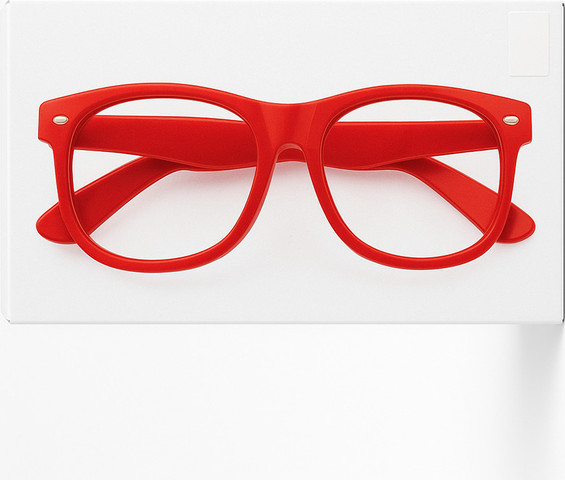 משקפי הגנה מפני קרינת מחשב BLUE LIGHT BLOCKER 0.0 - צבע אדום