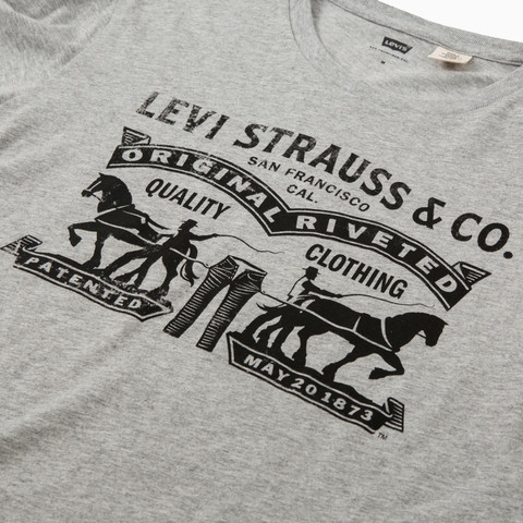 Horse - לוגו סוסים המפורסם דגם  LEVIS חולצת טי שירט לגבר