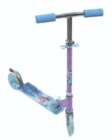 קורקינט לילדים מתקפל עם ידית מתכווננת לגילאי 3-8 שנים - פרוזן Frozen