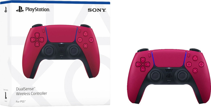 בקר משחק אלחוטי Sony PlayStation DualSense V2 PS5 - צבע Cosmic Red