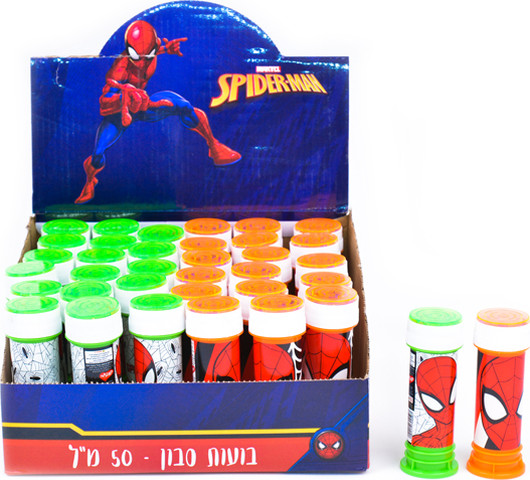 בקבוק בועות סבון 50מל-ספיידרמן