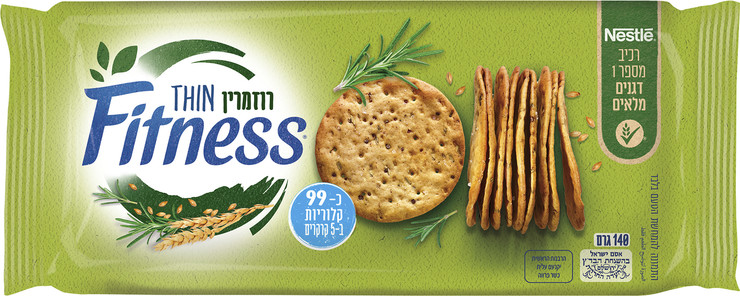 פיטנס קרקר THIN רוזמרין