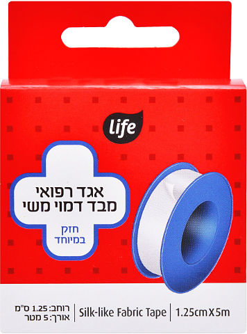 אגד רפואי מבד דמוי משי 1.25 ס"מ*5 מטר