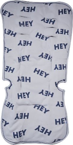 לייף בייביז ריפודית לעגלה אפור טקסט קיץ 21