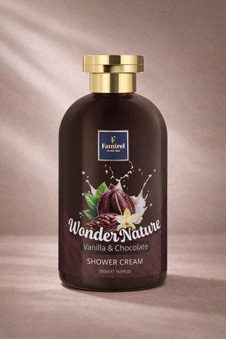 קרם רחצה FAMIREL Wonder Nature וניל ושוקולד