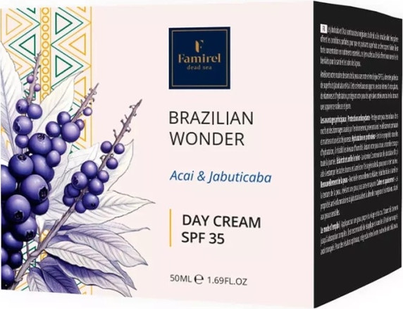 קרם יום לפנים SPF-35 FAMIREL Brazilian Wonder אסאי וג'בוטיקבה