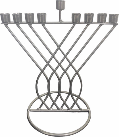 חנוכיה מתכת זהב/כסף