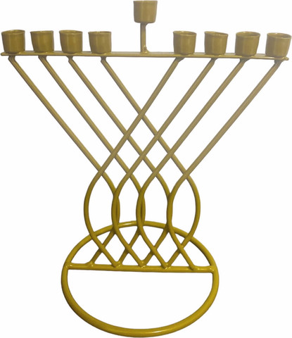 חנוכיה מתכת זהב/כסף