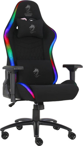 כסא גיימינג מעוצב כולל תאורת Dragon RGB דרגון Space Plus