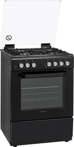 תנור משולב כיריים גז - 4 להבות Lenco לנקו LFS-6077BL