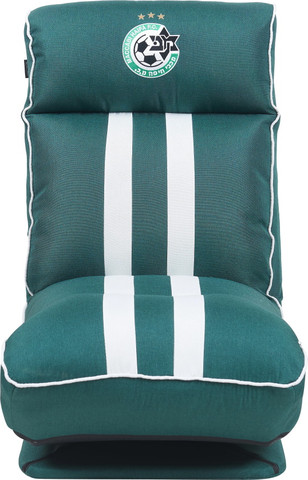 ספת רצפה מתכווננת Dragon דרגון Gaming Sofa בד ירוק לבן מכבי חיפה