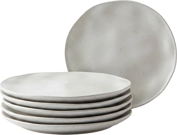 סט 6 צלחות Bistro eco לבנות בקוטר 20 סמ מבית ROSO