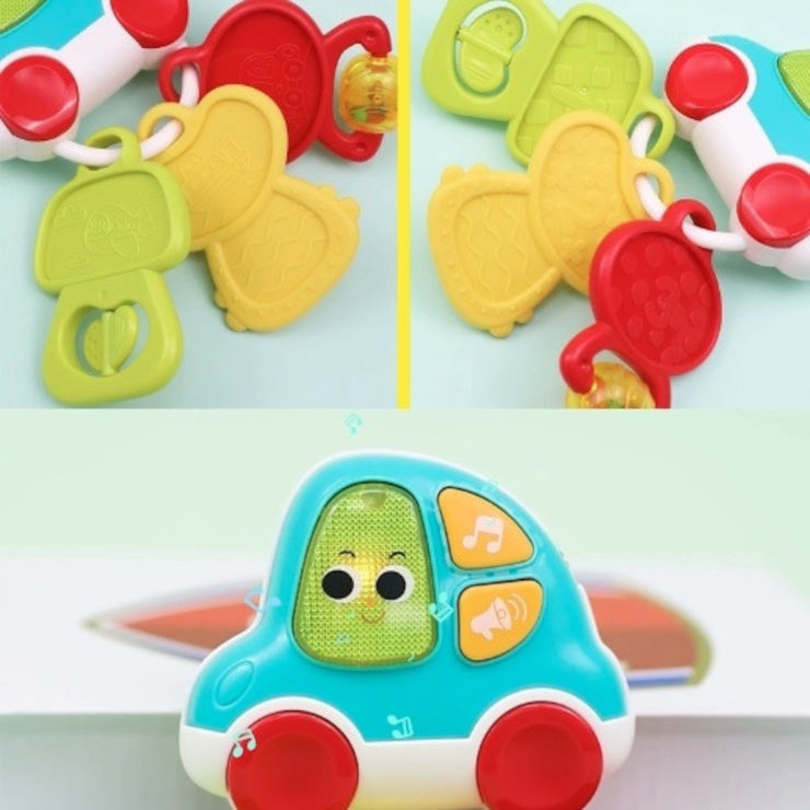 נשכן בצורת מחזיק מפתחות מוזיקלי לרכב עם אורות ואפקטים