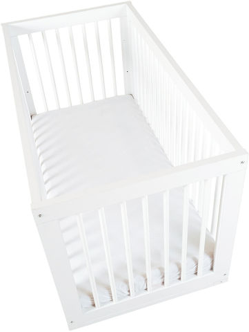 מיטת תינוק מולי לבנה 120X60
