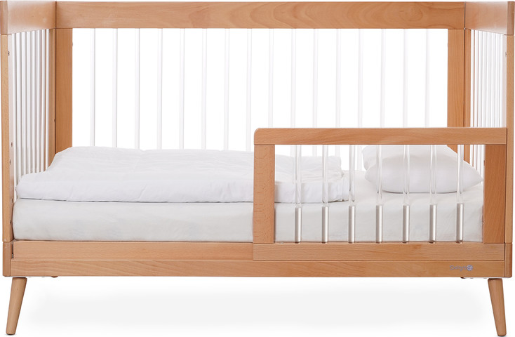 מגן למיטת תינוק אמנדה עץ טבעי/אקריל - Bed Rail Amanda Natural/Acrylic