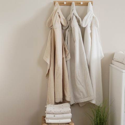 מגבת קשירה L ליין גינה אורבנית – Hooded Towel with Straps 115X85 cm