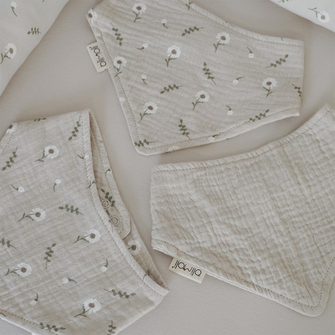 שלישיית סינרי בנדנה טטרה ליין גינה אורבנית – Feeding Bib