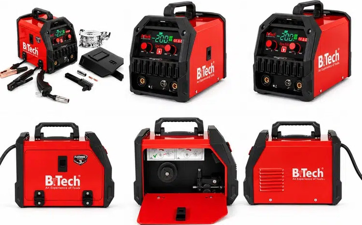 סט כבלים לרתכת 16MM² + ארכה + ידית ריתוך | B.Tech