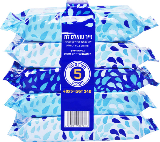 מגבוני נייר טואלט לח