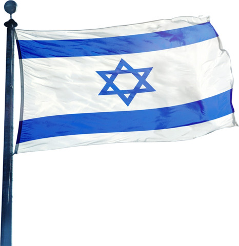 דגל ישראל מלבני לתלייה 3.1X1.1 מטר, מתנוסס ויפה, דגלה של מדינת ישראל מושלם לאירועים