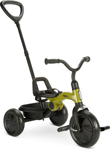 תלת אופן מתקפל עם מוט דחיפה מתנתק Ant Plus - ירוק