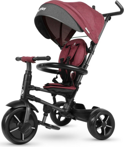 תלת אופן מתקפל ריטו סטאר Rito Star עם גגון XXL, גב גבוה וידית חדשה - סגול