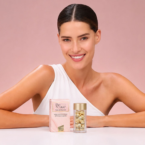 Sun protector קפסולות סרום הגנה משמש SPF30