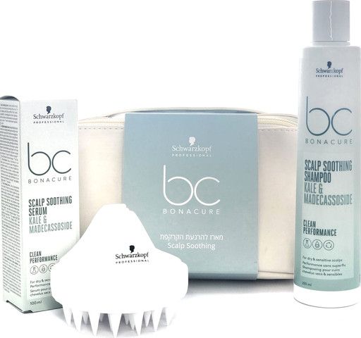 מארז להרגעת הקרקפת – Schwarzkopf BONACURE Scalp Soothing