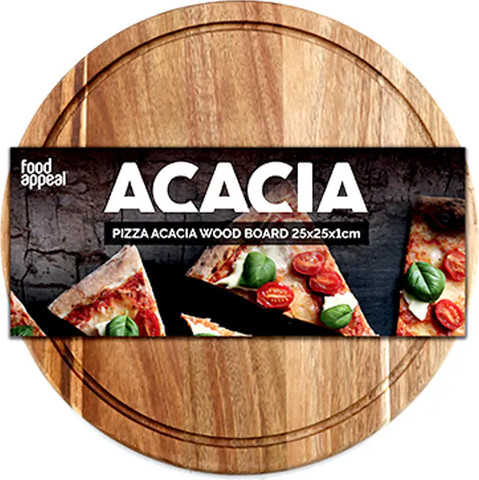 קרש פיצה 1*25*25 ס"מ מעץ שיטה ACACIA