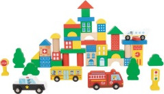 קוביות 50 חלקים מעץ