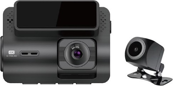 מצלמת רכב קדמית UHD 4K ואחורית FHD 2K ‏Premier פרימייר DVR4000