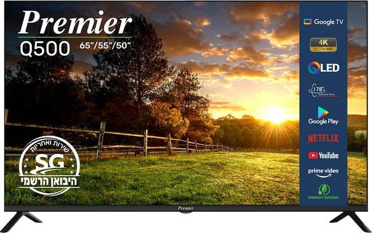 טלוויזיה חכמה 55" QLED 4K ‏Premier פרימייר 55Q500