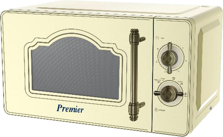 מיקרוגל מכני בעיצוב כפרי - 20 ליטר Premier פרימייר PM203CR קרם