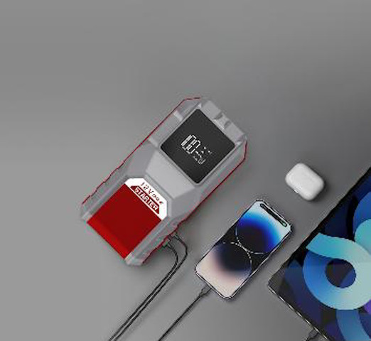 בוסטר התנעה לרכב כולל פנס וסוללת גיבוי 12,000mAh ‏Premier פרימייר PJ100