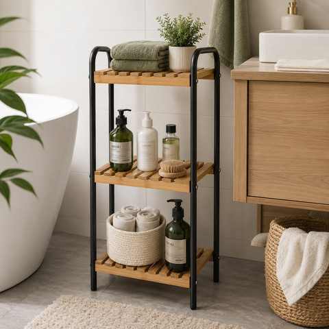 כוננית 3 קומות מודרני BAMBOO
