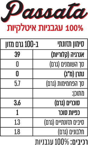 100% עגבניות איטלקיות