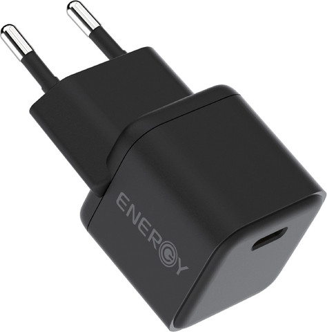ראש 20W כולל כבל Energy USB Type C To C אנרג'י Nano PD20W שחור
