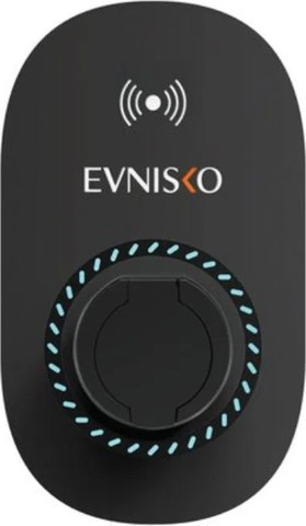 עמדת טעינה לרכב חשמלי 22kW דגם EVNisko HOME4 עם כבל 5 מטר עם RFID ואפשרות לשליטה מרחוק - שחור | מבית NISKO