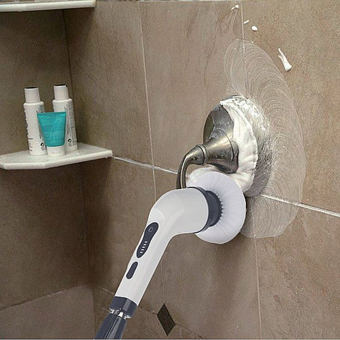 מברשת ניקוי חשמלית עם 9 ראשים מתחלפים