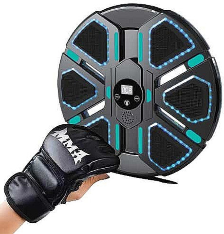 מכונת אגרוף חכמה עם מוזיקה ותאורת LED
