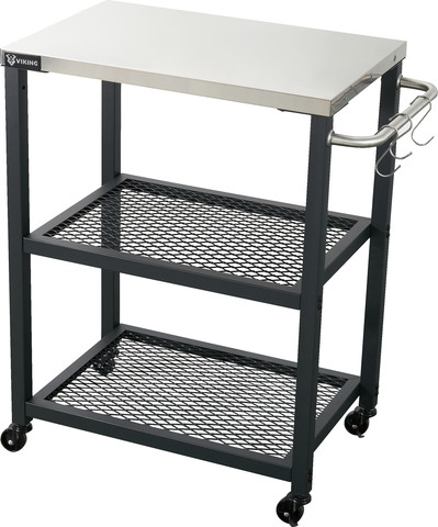 שולחן עגלה ניידת לטאבון Viking וויקינג 41x61.5