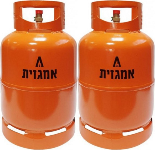 2 בלוני גז 5 ק"ג מלאים Amgazit אמגזית 70010