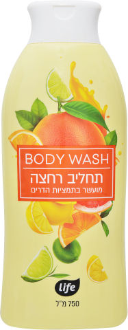 תחליב רחצה מועשר בתמציות הדרים