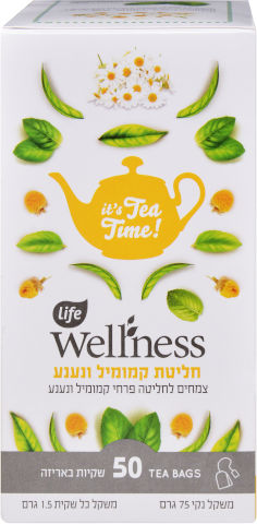 וולנס חליטת פרחי קמומיל ונענע