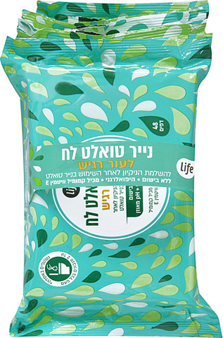 מגבוני נייר טואלט לח לעור רגיש